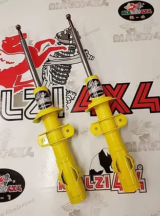 Ammortizzatori anteriori rialzati stelo + 1/2/3 cm e piatto originale panda 4x4