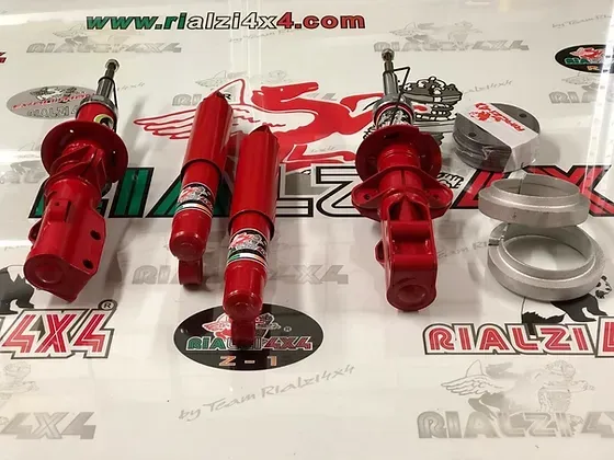 Kit completo ammortizzatori da 3 cm panda 2wd prima serie da 1980 a 2003 / SPESSORI ANTERIORI
