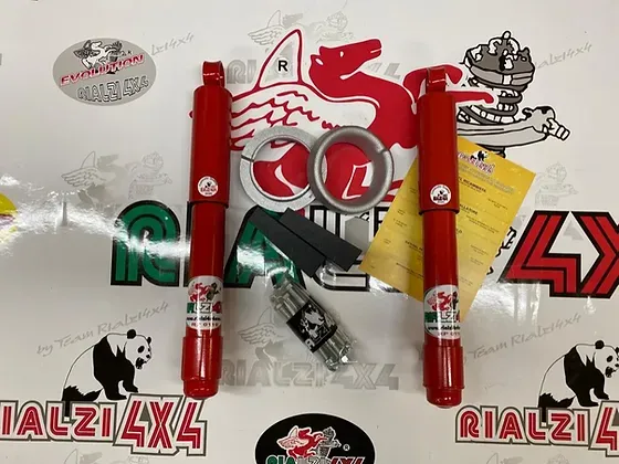 Kit anteriore 2,3 cm e posteriore 3,3 cm per panda 4x4 metano/gpl prima serie da